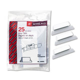 Poly Index Tabs And Inserts For Hanging File Folders, 1-5-cut Tabs, White-clear, 2.25" Wide, 25-pack