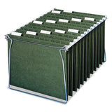 100% Recycled Hanging File Folders, Letter Size, 1-5-cut Tab, Standard Green, 25-box