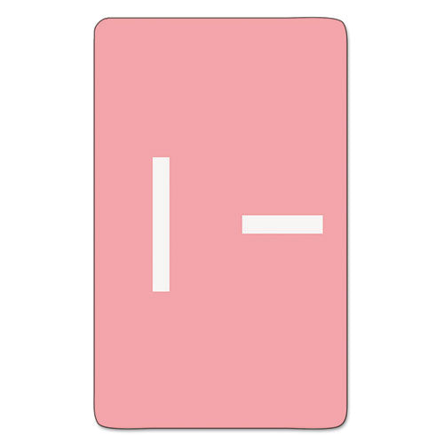 Alphaz Color-coded Second Letter Alphabetical Labels, I, 1 X 1.63, Pink, 10-sheet, 10 Sheets-pack