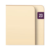 Yearly End Tab File Folder Labels, 23, 0.5 X 1, Purple, 25-sheet, 10 Sheets-pack