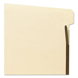 Self-adhesive Folder Dividers For Top-end Tab Folders W- 2-prong Fasteners, Letter Size, Manila, 25-pack