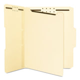 Self-adhesive Folder Dividers For Top-end Tab Folders W- 2-prong Fasteners, Letter Size, Manila, 25-pack