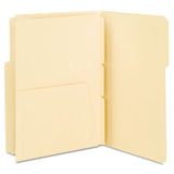 Self-adhesive Folder Dividers For Top-end Tab Folders W- 5 1-2" Pockets, Letter Size, Manila, 25-pack