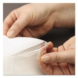 Self-adhesive Poly Pockets, Top Load, 4 1-16 X 3, Clear, 100-box