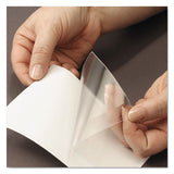 Self-adhesive Poly Pockets, Top Load, 5-5-16 X 3-5-8, Clear, 100-box