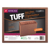 Tuff Expanding Files, 12 Sections, 1-12-cut Tab, Letter Size, Redrope