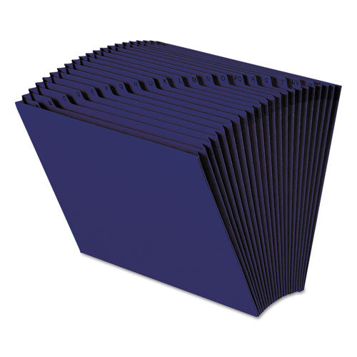 Heavy-duty Indexed Expanding Open Top Color Files, 21 Sections, 1-21-cut Tab, Letter Size, Navy Blue