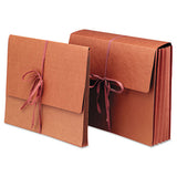Redrope Expanding Wallets W- Cloth-tie, 3.5" Expansion, 1 Section, Legal Size, Redrope