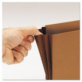 Redrope Expanding Wallet W- Elastic Cord, 5.25" Expansion, 1 Section, Legal Size, Redrope, 10-box