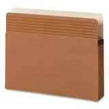 Easy Grip Pockets, 3.5" Expansion, Letter Size, Redrope, 25-box