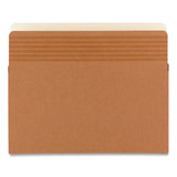 Easy Grip Pockets, 3.5" Expansion, Letter Size, Redrope, 25-box