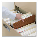 Easy Grip Pockets, 3.5" Expansion, Letter Size, Redrope, 25-box