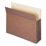 Redrope Drop Front File Pockets, 3.5" Expansion, Letter Size, Redrope, 25-box