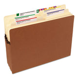 Redrope Drop Front File Pockets, 3.5" Expansion, Letter Size, Redrope, 25-box