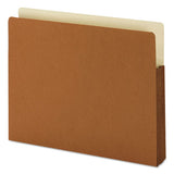 Redrope Drop-front File Pockets W- Fully Lined Gussets, 1.75" Expansion, Letter Size, Redrope, 25-box