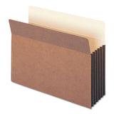 Redrope Drop-front File Pockets W- Fully Lined Gussets, 3.5" Expansion, Letter Size, Redrope, 10-box