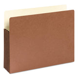 Redrope Drop-front File Pockets W- Fully Lined Gussets, 3.5" Expansion, Letter Size, Redrope, 10-box