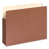 Redrope Drop-front File Pockets W- Fully Lined Gussets, 3.5" Expansion, Letter Size, Redrope, 10-box