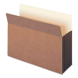 Redrope Drop-front File Pockets W- Fully Lined Gussets, 5.25" Expansion, Letter Size, Redrope, 10-box
