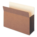 Redrope Drop-front File Pockets W- Fully Lined Gussets, 5.25" Expansion, Letter Size, Redrope, 10-box