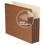 Redrope Tuff Pocket Drop-front File Pockets W- Fully Lined Gussets, 3.5" Expansion, Letter Size, Redrope, 10-box