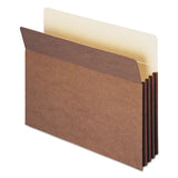 Redrope Tuff Pocket Drop-front File Pockets W- Fully Lined Gussets, 3.5" Expansion, Letter Size, Redrope, 10-box