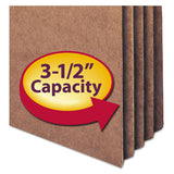 Redrope Drop Front File Pockets, 3.5" Expansion, Letter Size, Redrope, 50-box