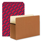 Redrope Drop Front File Pockets, 5.25" Expansion, Legal Size, Redrope, 50-box