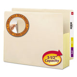 Manila End Tab File Pockets, 3.5" Expansion, Letter Size, Manila, 10-box