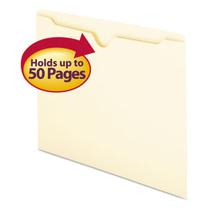 Manila File Jackets, 1-ply Straight Tab, Letter Size, Manila, 100-box