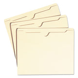 Manila File Jackets, 1-ply Straight Tab, Letter Size, Manila, 100-box