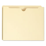Manila File Jackets, 1-ply Straight Tab, Letter Size, Manila, 50-box