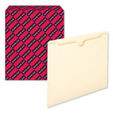 Manila File Jackets, 2-ply Straight Tab, Letter Size, Manila, 100-box
