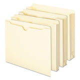 Manila File Jackets, 2-ply Straight Tab, Letter Size, Manila, 100-box