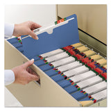 Colored File Jackets With Reinforced Double-ply Tab, Straight Tab, Letter Size, Blue, 100-box