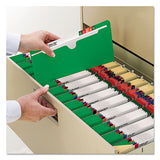 Colored File Jackets With Reinforced Double-ply Tab, Straight Tab, Letter Size, Green, 100-box