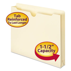 Manila File Jackets, 2-ply Straight Tab, Letter Size, Manila, 50-box