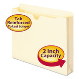 Manila File Jackets, 2-ply Straight Tab, Letter Size, Manila, 50-box