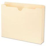 100% Recycled Top Tab File Jackets, Straight Tab, Letter Size, Manila, 50-box