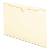Manila File Jackets, 1-ply Straight Tab, Legal Size, Manila, 100-box