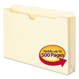 Manila File Jackets, 1-ply Straight Tab, Legal Size, Manila, 50-box