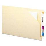 End Tab Jackets With Reinforced Tabs, Straight Tab, Legal Size, 11-pt Manila, 100-box