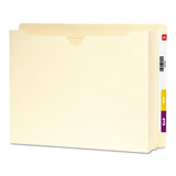 Heavyweight End Tab File Jacket With 2" Expansion, Straight Tab, Letter Size, Manila, 25-box