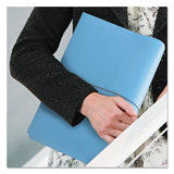 Expanding Wallet W- Elastic Cord, 2" Expansion, 1 Section, Letter Size, Blue, 10-box