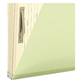 Pressboard Mortgage Folders, 8 Dividers, Legal Size, Green, 10-box