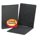 Top Opening Press Guard Report Cover, Prong Fastener, Letter, Black