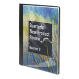 Poly Report Cover, Tang Clip, Letter, 1-2" Capacity, Clear-black, 25-box