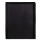 Frame View Poly Two-pocket Folder, 11 X 8.5, Clear-black, 5-pack