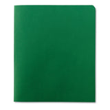Two-pocket Folder, Textured Paper, Green, 25-box