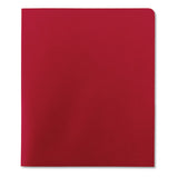 Two-pocket Folder, Textured Paper, Red, 25-box